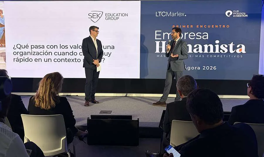 Presentación de SEK Education Group en Ágora 2026 Empresa Humanista, en el Campus Castellana de la Universidad Camilo José Cela